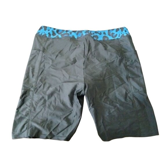 Aqua Eve 2-Piece Leopard Print Tankini Swimsuit Plus Size 18W Top Long Shorts - Picture 8 of 10